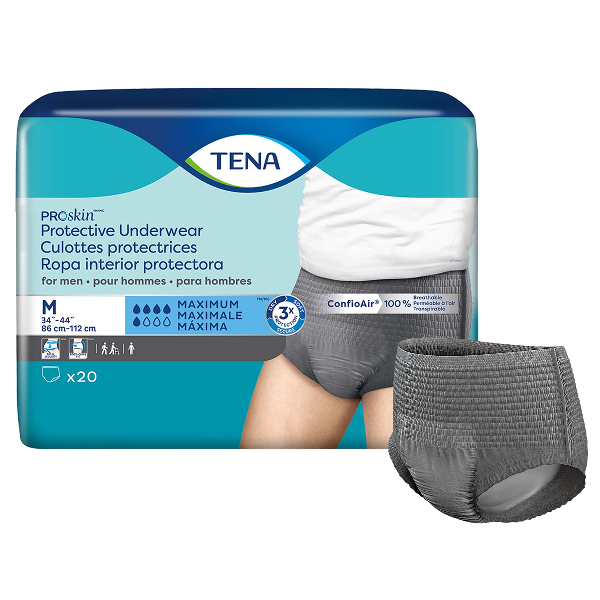 TENA ProSkin Protective Incontinence Underwear for Men TENA ProSkin Protective Incontinence Underwear for Men