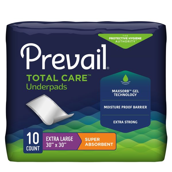 Prevail Total Care Underpads, Super
