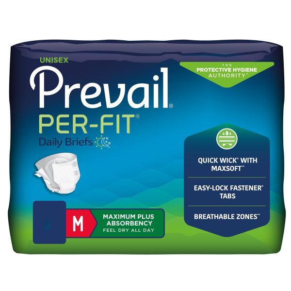Prevail Per-Fit Adult Briefs with Tabs, Maximum Plus