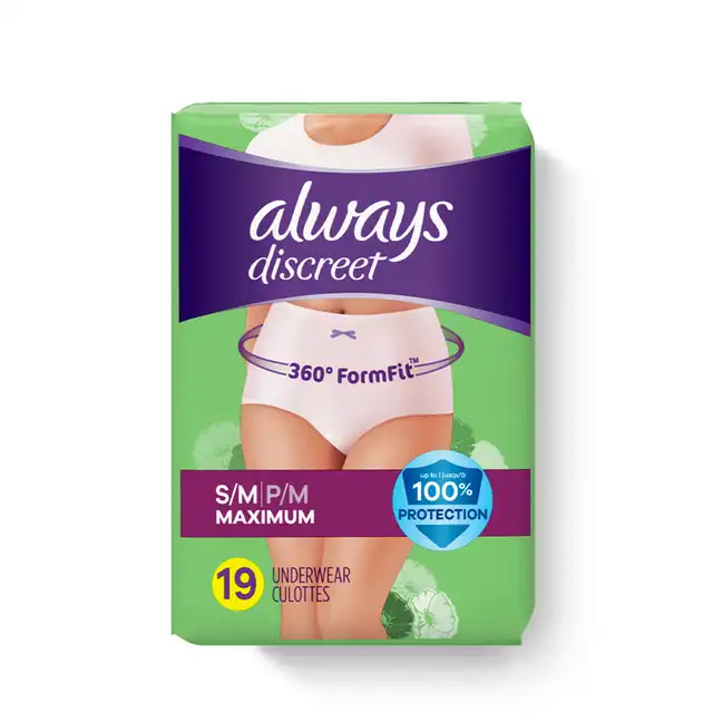 Always Discreet Pull-Up Underwear for Women, Maximum Always Discreet Pull-Up Underwear for Women, Maximum