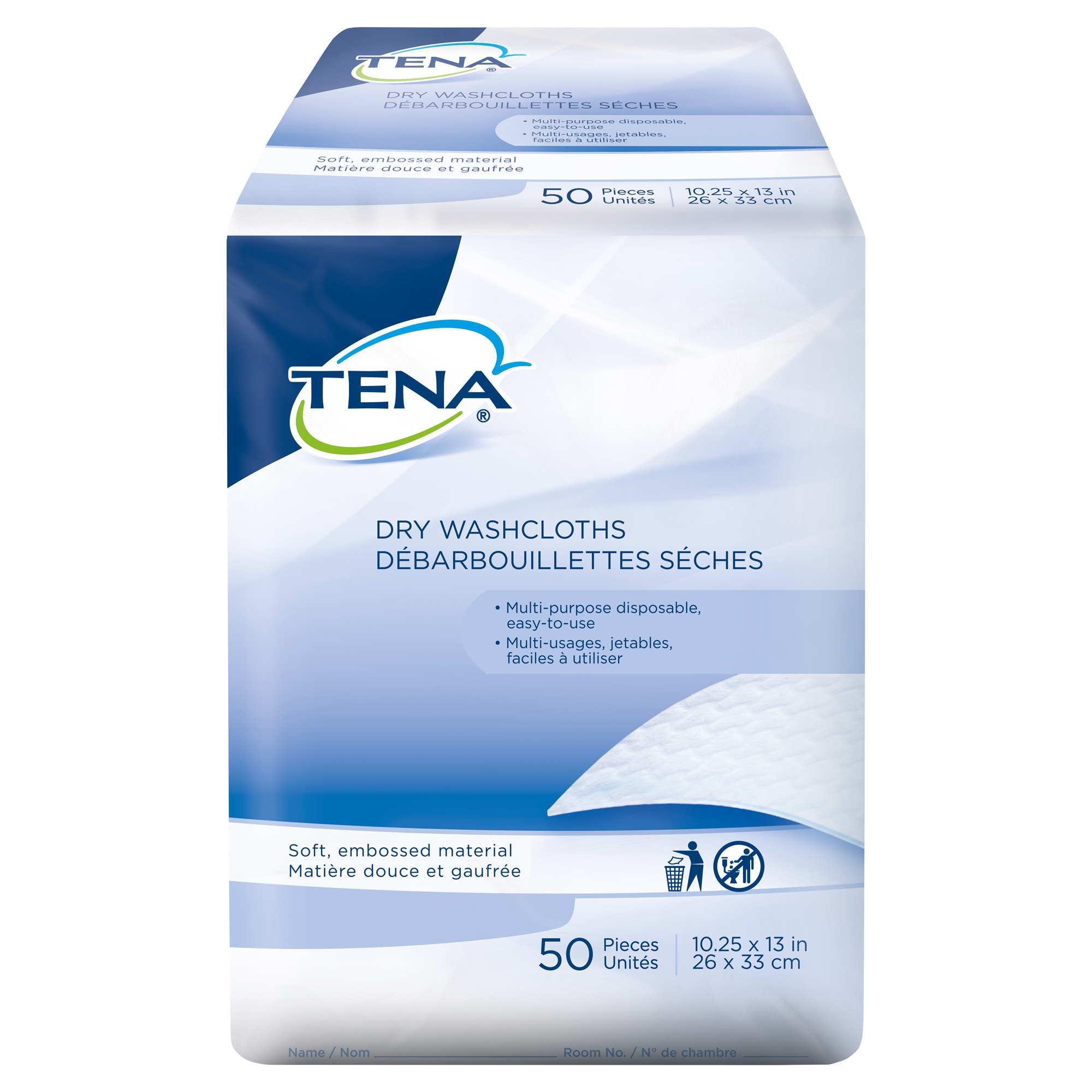 TENA Dry Washcloths TENA Dry Washcloths