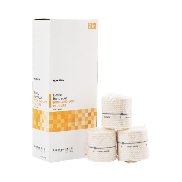 McKesson Hook and Loop Closure Elastic Bandage, NonSterile