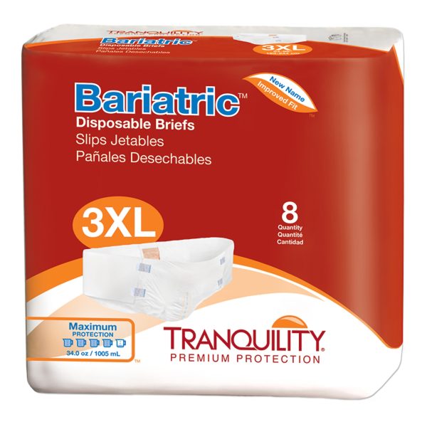 Tranquility Bariatric Disposable Adult Diapers with Tabs