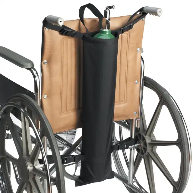 Oxygen Cylinder Holder SkiL-Care™ for 16 to 24 Inch Wheelchair Oxygen Cylinder Holder SkiL-Care™ for 16 to 24 Inch Wheelchair