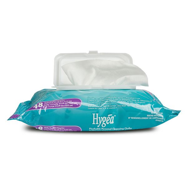 Hygea Flushable Personal Wipes