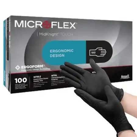 Microflex MidKnight Touch Exam Gloves