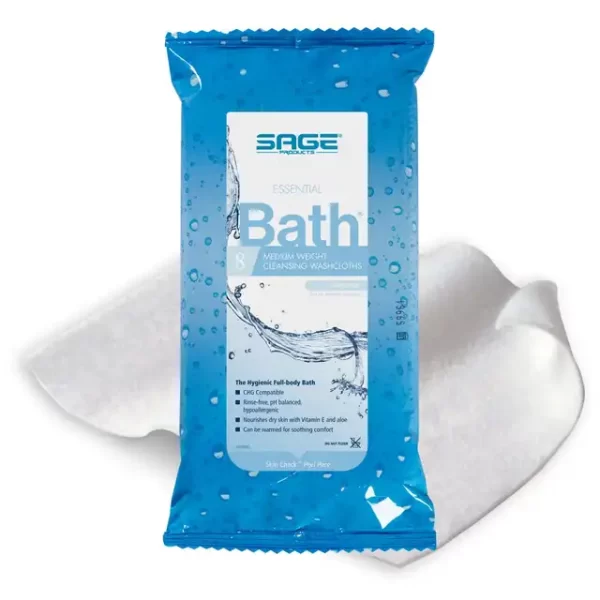 Rinse-Free Bath Wipe Essential Bath
