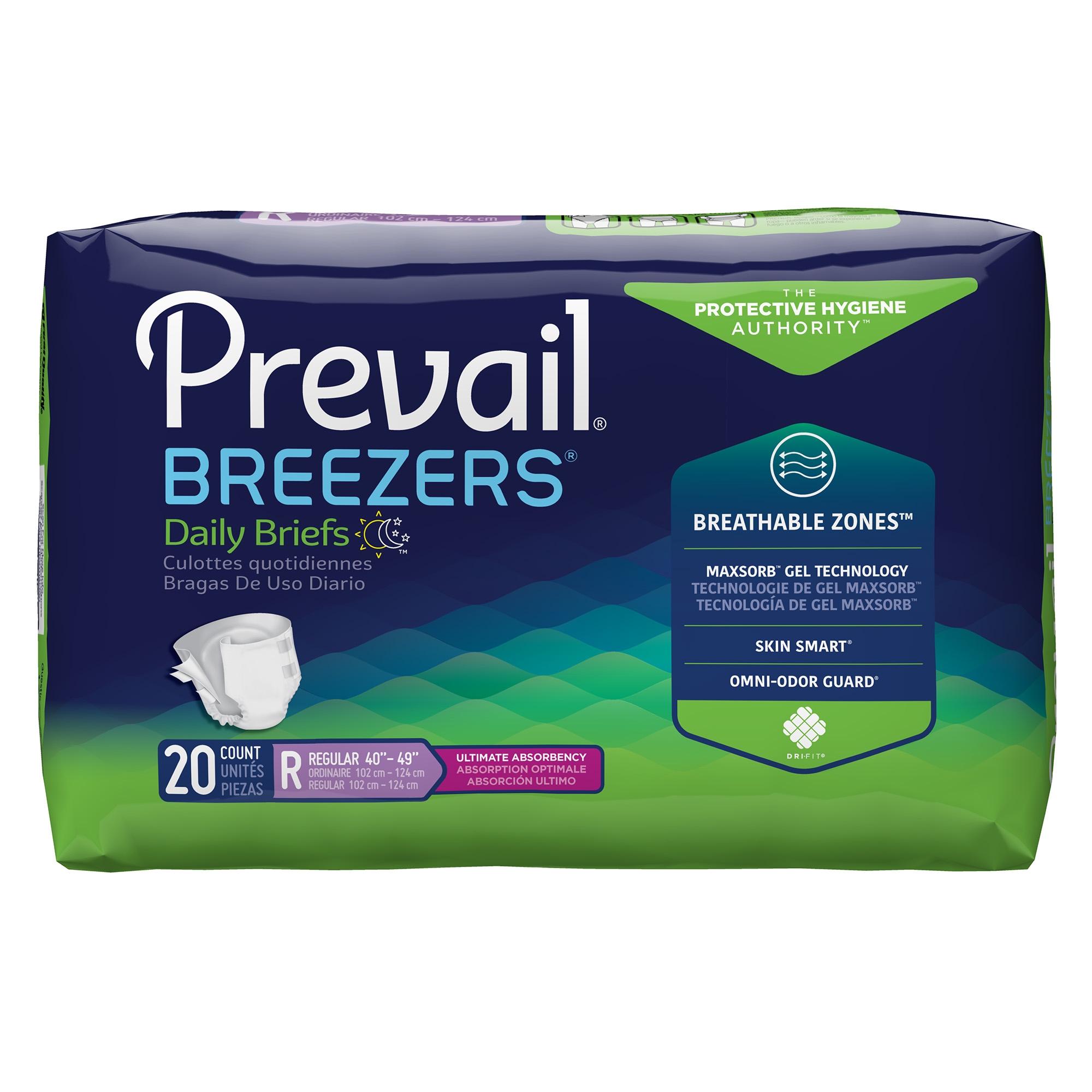 Prevail Breezers Adult Diapers with Tabs Prevail Breezers Adult Diapers with Tabs