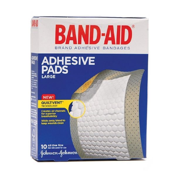 Band-Aid Adhesive Pads Large with Quiltvent Technology