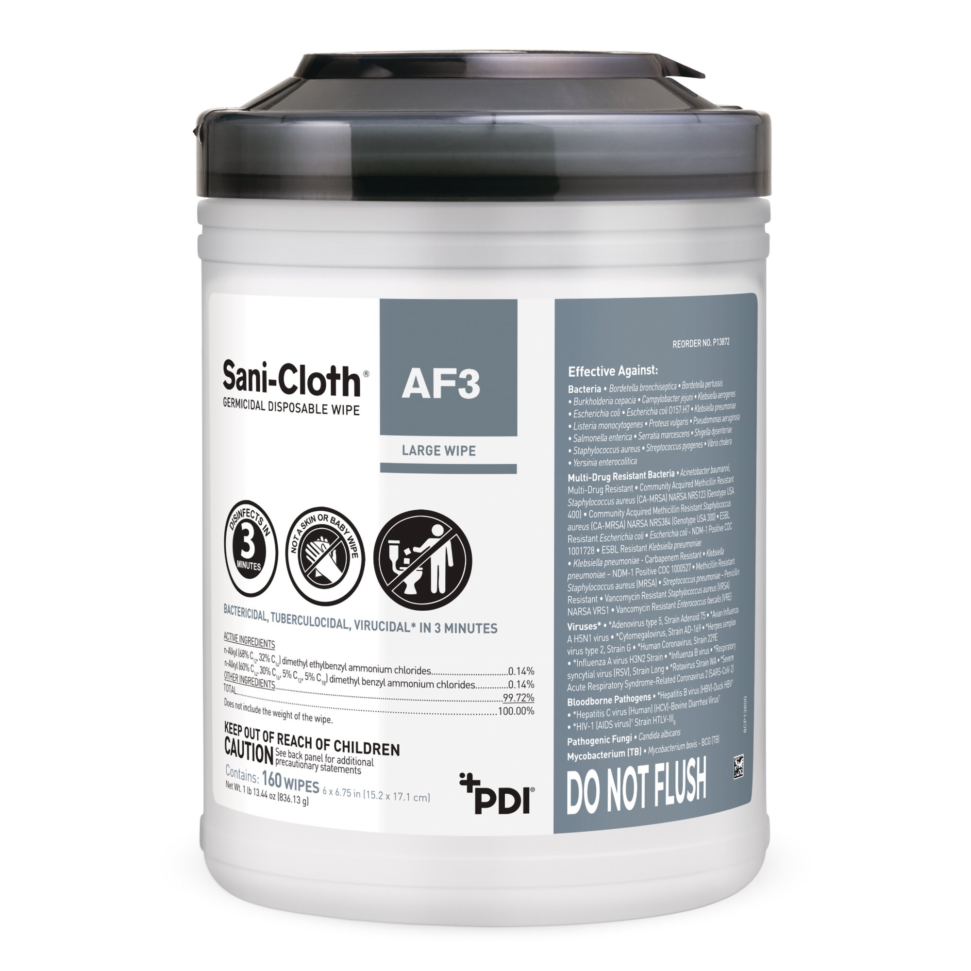 Sani-Cloth AF3 Surface Disinfectant Cleaner Wipe