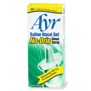 Ayr Saline Nasal Gel No-Drip Sinus Spray