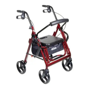 Drive Medical Drive Duet Rollator/Transport Chair 8″ Wheels