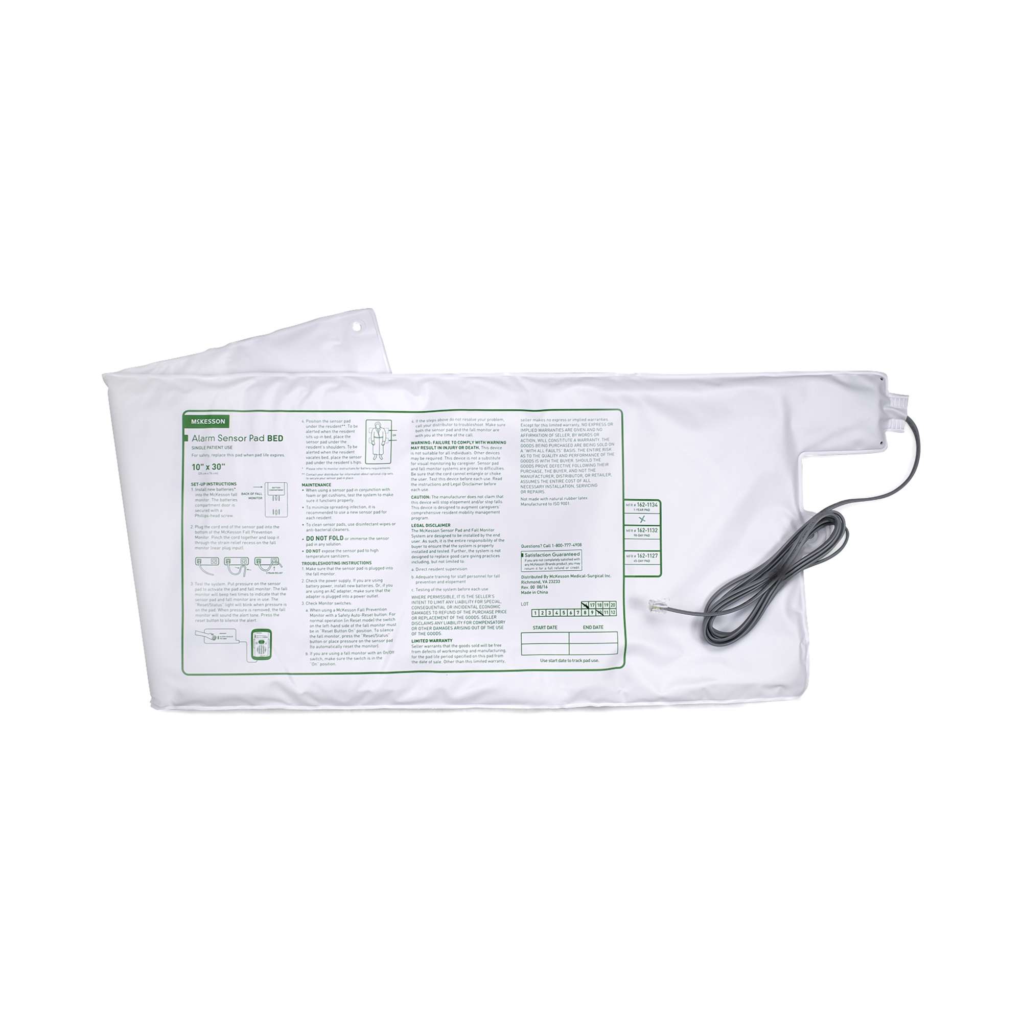 McKesson Bed Alarm Sensor Pad McKesson Bed Alarm Sensor Pad
