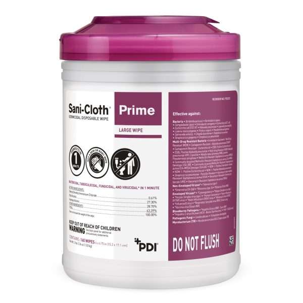 Sani-Cloth Prime Disposable Disinfectant Wipes