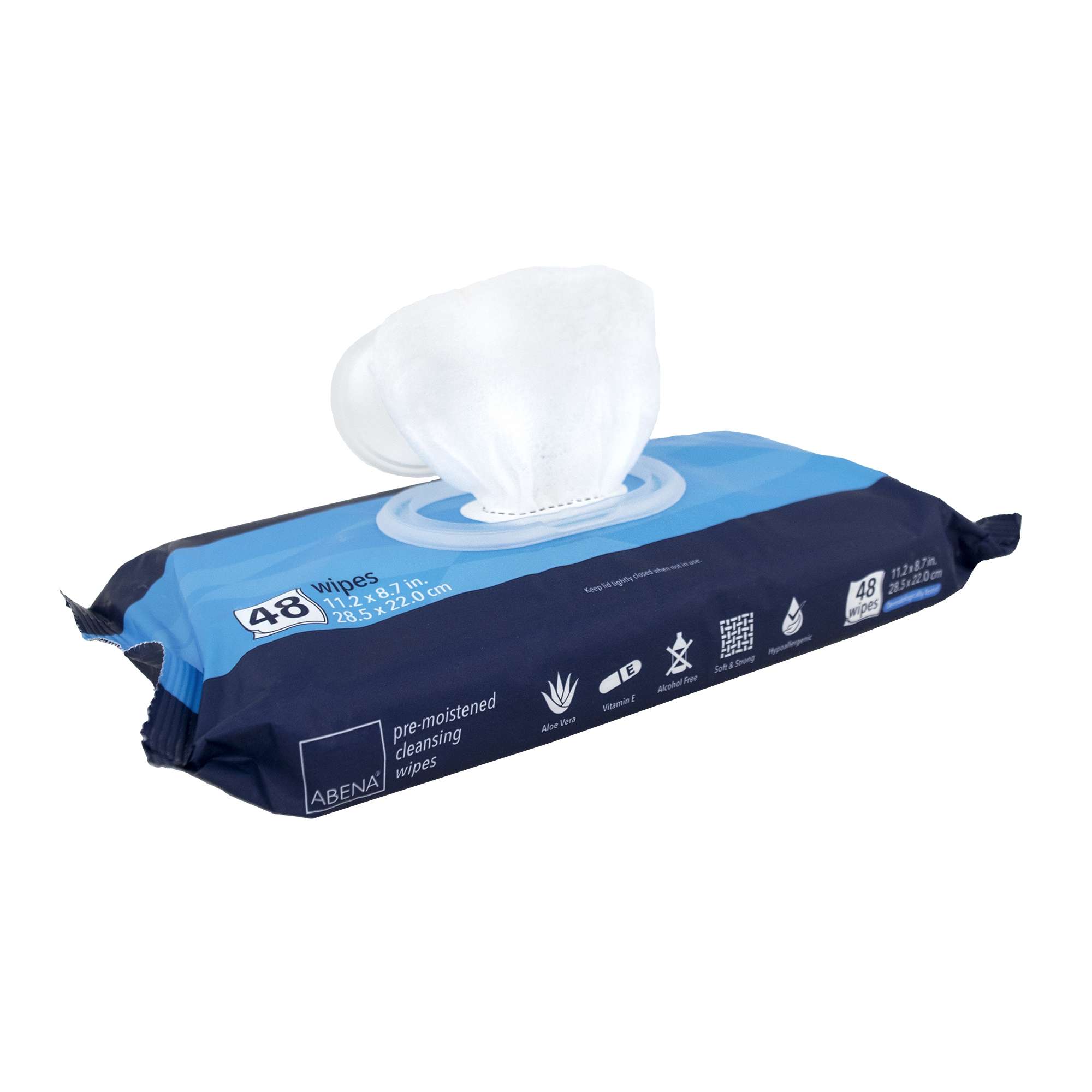 Abena Soft Pack Wipes, Purified Water/Aloe/Vitamin E, Scented Abena Soft Pack Wipes, Purified Water/Aloe/Vitamin E, Scented