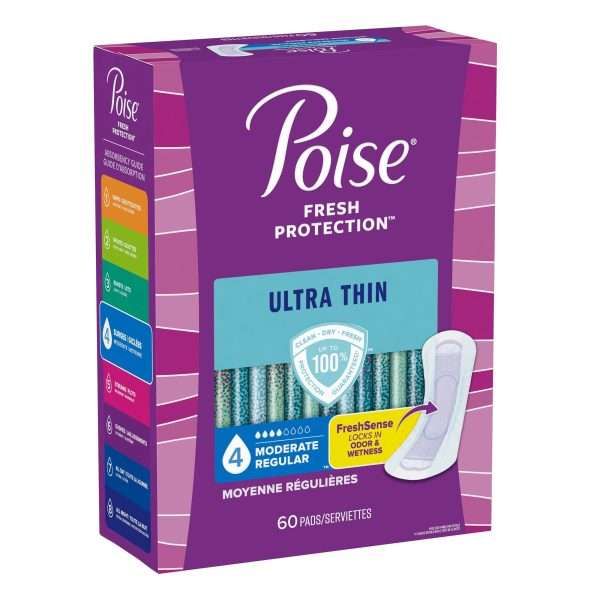 Poise Ultra Thin Pads, Light