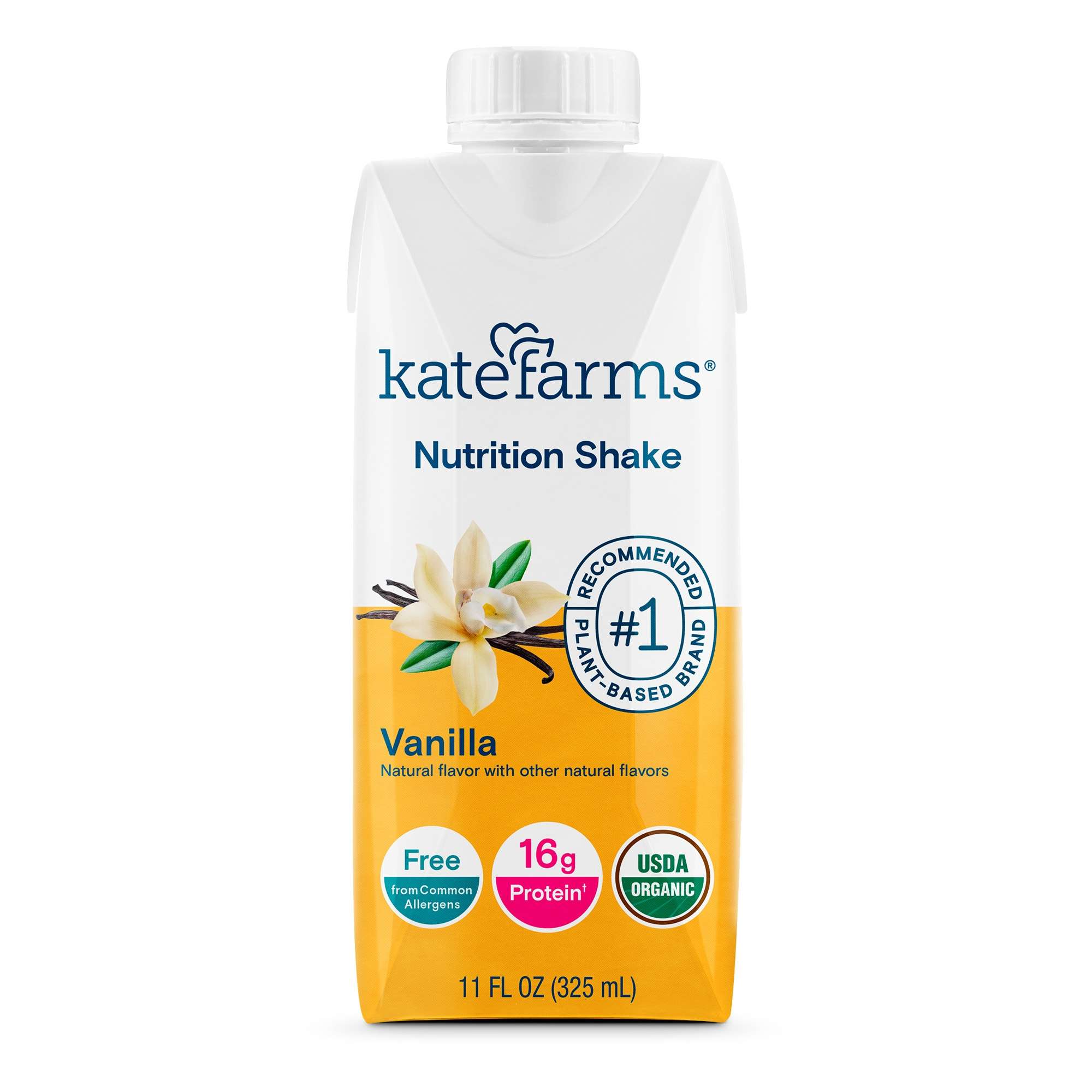 Kate Farms Nutrition Shake, Vanilla, 11 oz. Kate Farms Nutrition Shake, Vanilla, 11 oz.