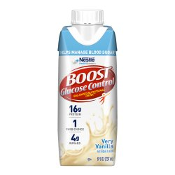 Boost Glucose Control Balanced Nutritional Drink, Carton, 8 oz., Very Vanilla