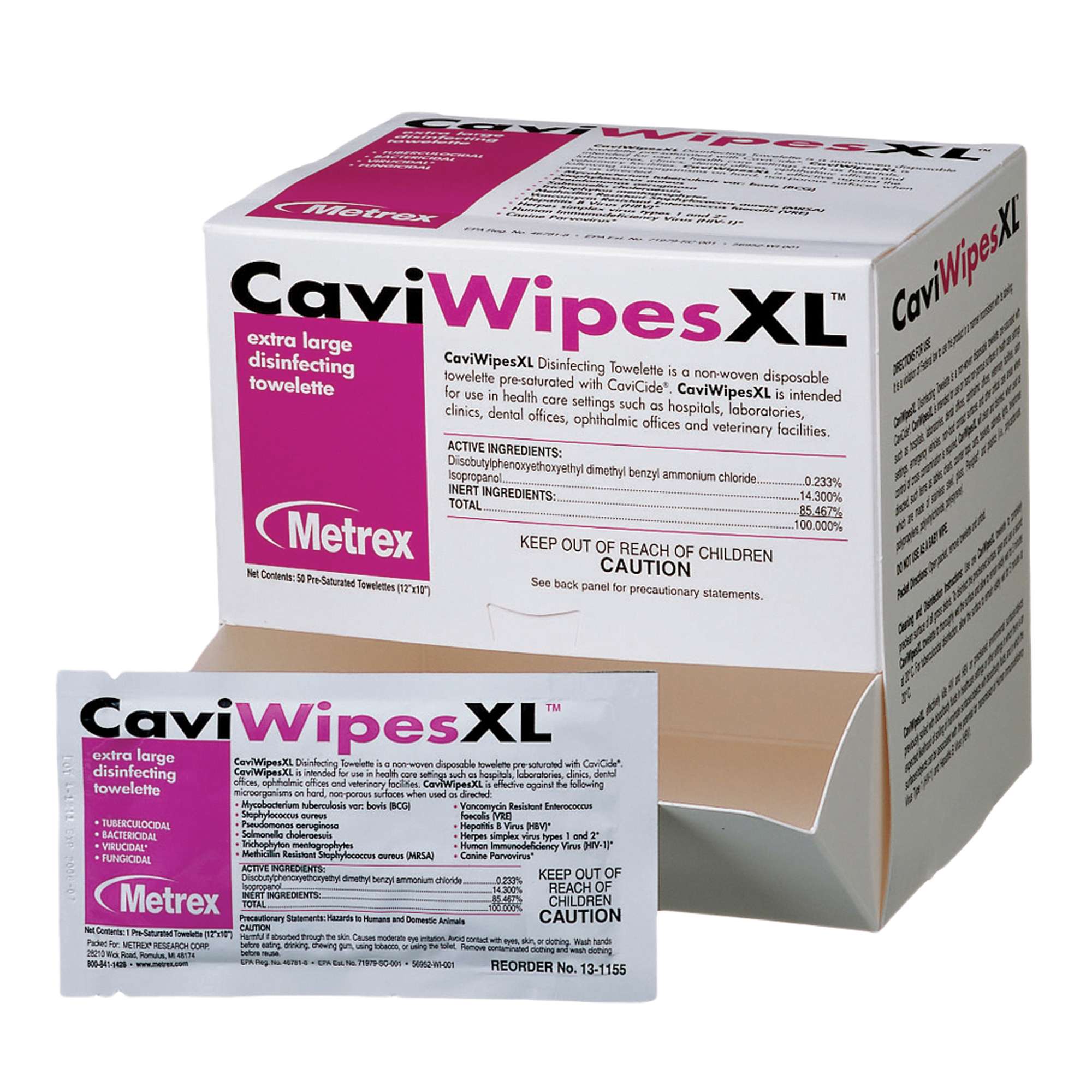 CaviWipesXL Extra Large Disinfecting Towelettes CaviWipesXL Extra Large Disinfecting Towelettes