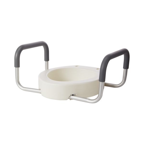 Drive Premium Elongated Raised Toilet Seat with Arms