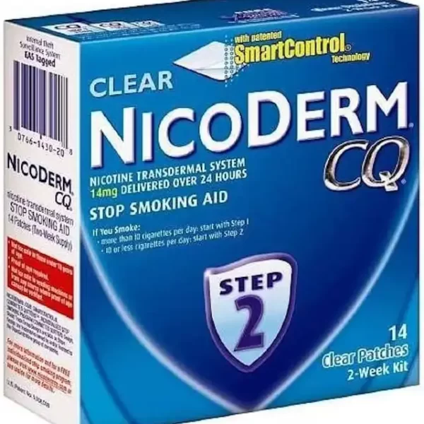 Nicoderm CQ Step 2 Nicotine Polacrilex Stop Smoking Aid, 14 mg Strength