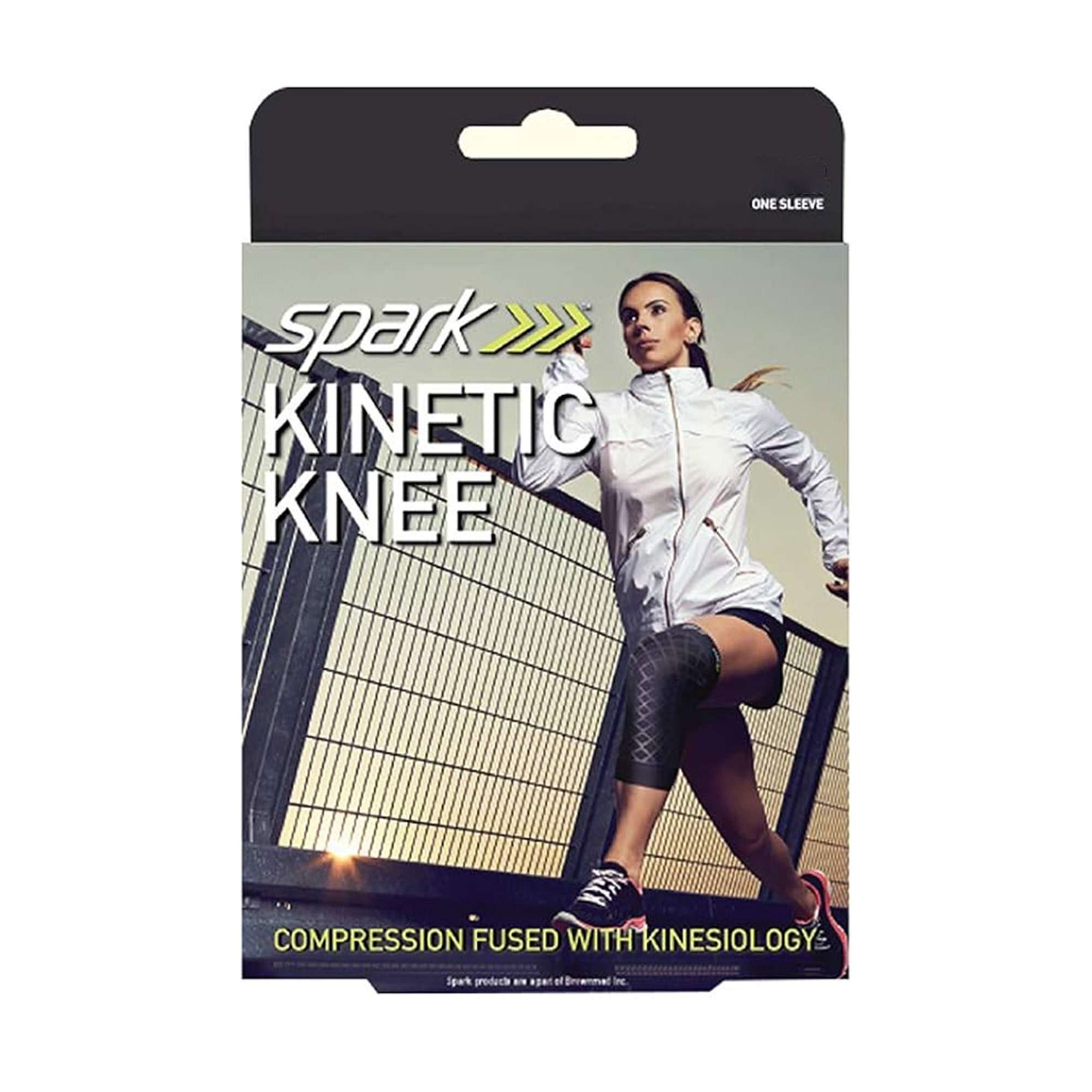Spark Kinetic Compression Knee Sleeve with Kinesiology Fused Technology Spark Kinetic Compression Knee Sleeve with Kinesiology Fused Technology