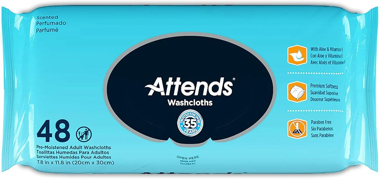 Attends Adult Incontinence Cleansing Wipes for Gentle and Effective Care Attends Adult Incontinence Cleansing Wipes for Gentle and Effective Care