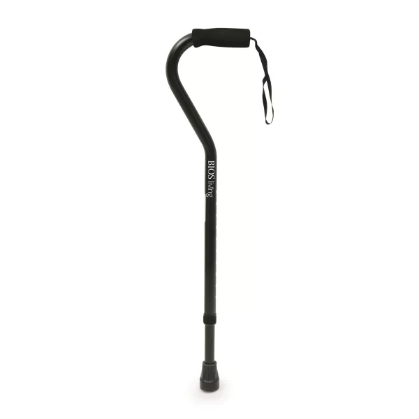 McKesson Adjustable Steel Offset Walking Cane