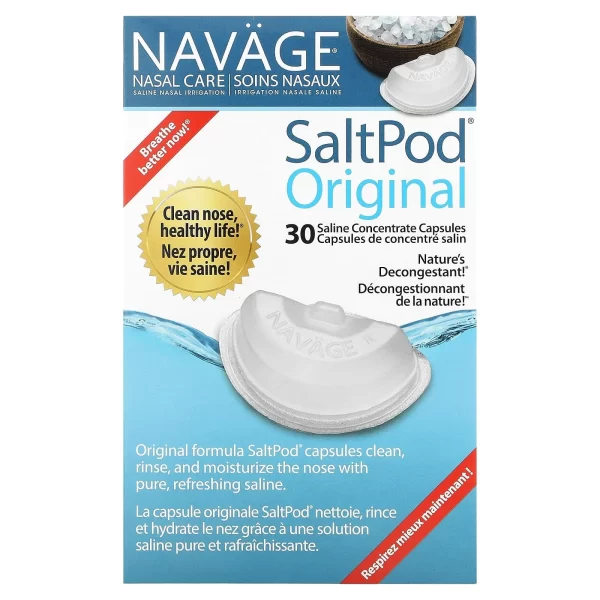 Navage SaltPod – Saline Concentrate Capsules for Nasal Cleansing