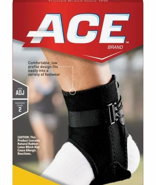 3M ACE Adjustable Ankle Support with Built-In Side Stabilizers