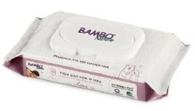 Gentle Care with Bambo Nature Tidy Bottom Wipes