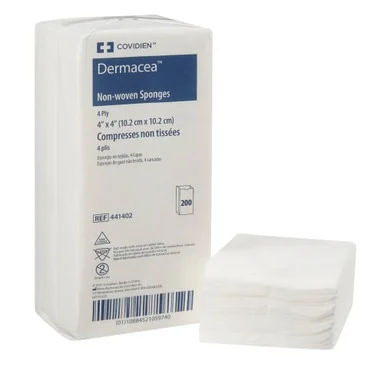 Dermacea Non-Sterile 4-Ply Nonwoven Gauze Sponges