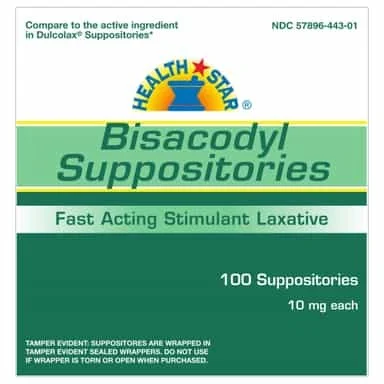 Bisacodyl Laxative 10 mg by Health Star
