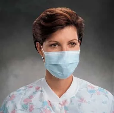 O&M Halyard Pleated Surgical Mask