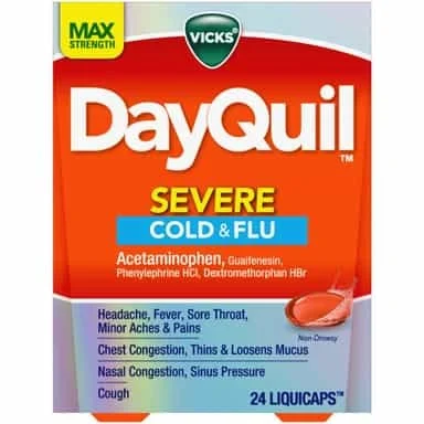 Vicks DayQuil Max Strength Severe Cold & Flu Relief Liquicaps