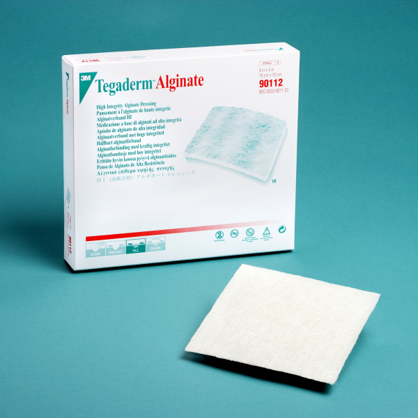 Alginate Dressing 3M™ Tegaderm™ High Integrity 4 X 4 Inch Square