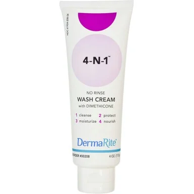 DermaRite 4-in-1 Rinse-Free Body Wash & Skincare Cream