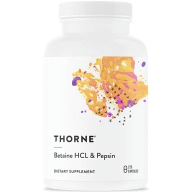 Thorne Betaine HCL & Pepsin Dietary Supplement