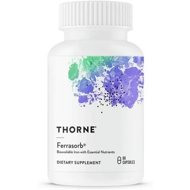 Thorne Ferrasorb – Bioavailable Iron with Essential Nutrients Supplement