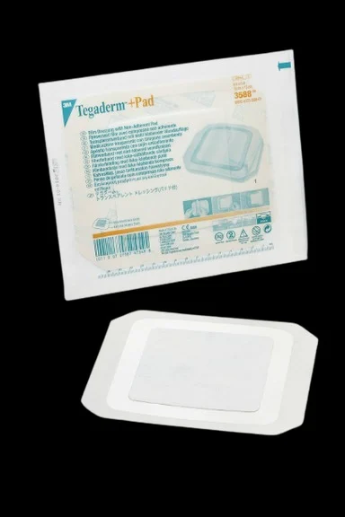 3M Tegaderm +Pad Film Dressing with Non-Adherent Pad, 6 X 6"