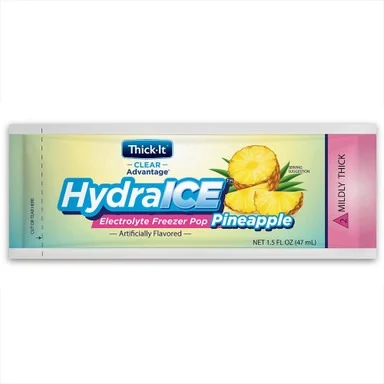 Thick-It Clear Advantage HydraIce Electrolyte Freezer Pop, Pineapple Flavor, Mildly Thick, 47 mL