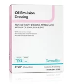 DermaRite Oil Emulsion Impregnated Dressing, Sterile, 3 X 8"