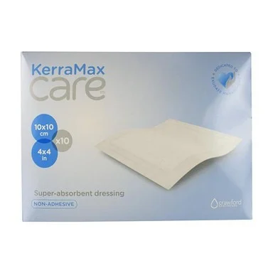 KerraMax Super-Absorbent Heavy Exudate Dressing, Non-Adhesive, 4 X 4"