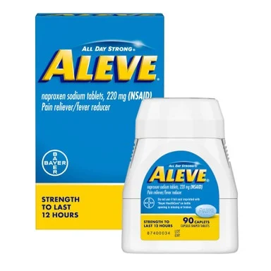 Fast, Long-Lasting Pain Relief with Aleve Caplets, 220 mg