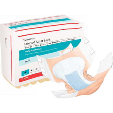 Cardinal Wings Quilted Plus Adult Diapers with Tabs