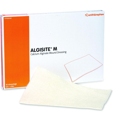 AlgiSite M Calcium Alginate Wound Dressing 6" x 8"