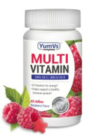 YumVs Complete Multi Vitamin Raspberry Flavor