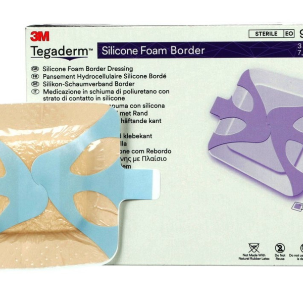 3M Tegaderm Silicone Foam Border Dressing 3″ x 3″