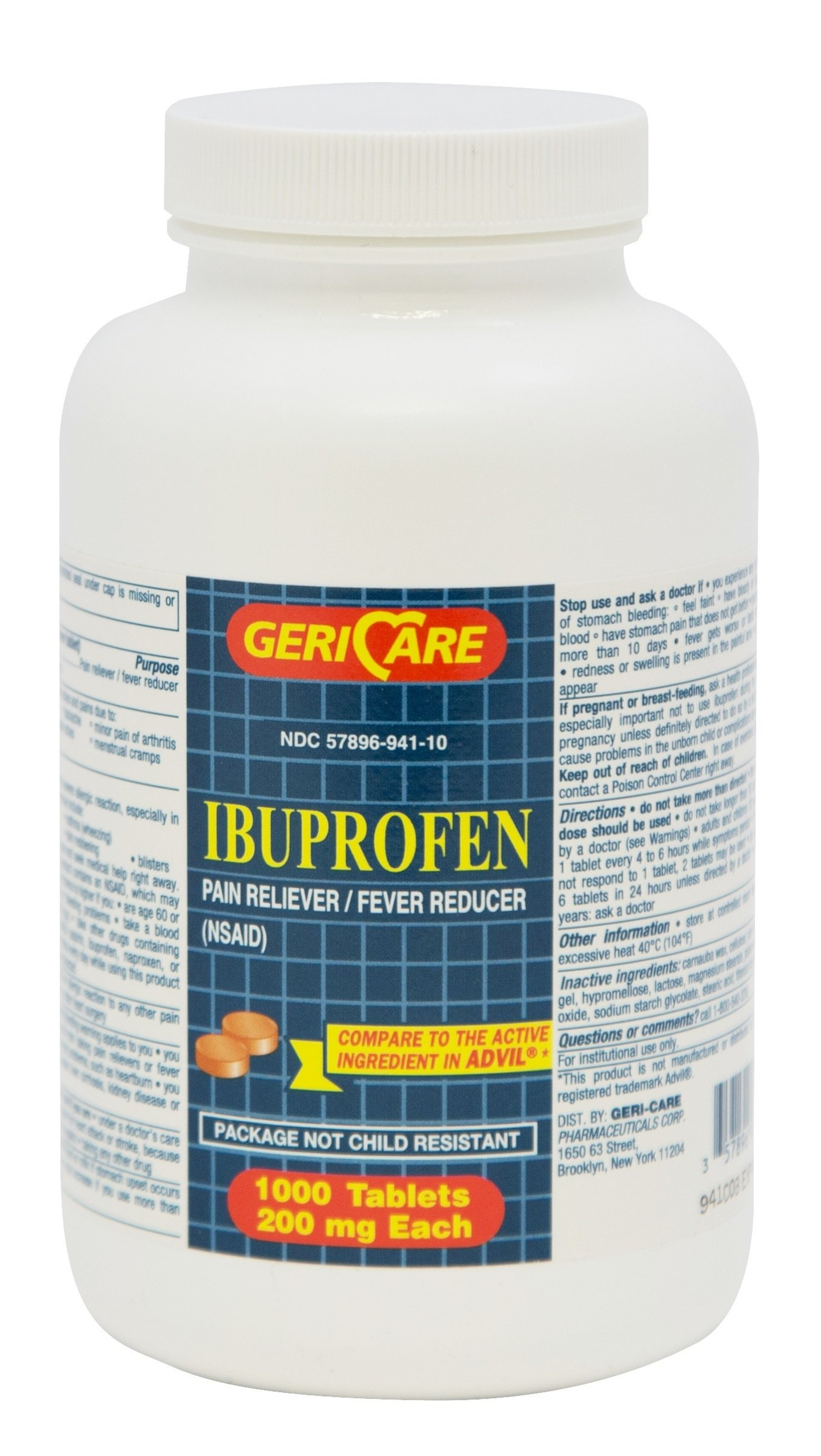 Geri-Care Ibuprofen Pain Reliever/Fever Reducer, 200 mg Geri-Care Ibuprofen Pain Reliever/Fever Reducer, 200 mg