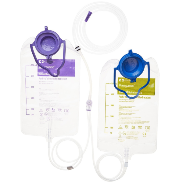 Cardinal Kangaroo ePump Enteral Feeding 500mL Flush Set